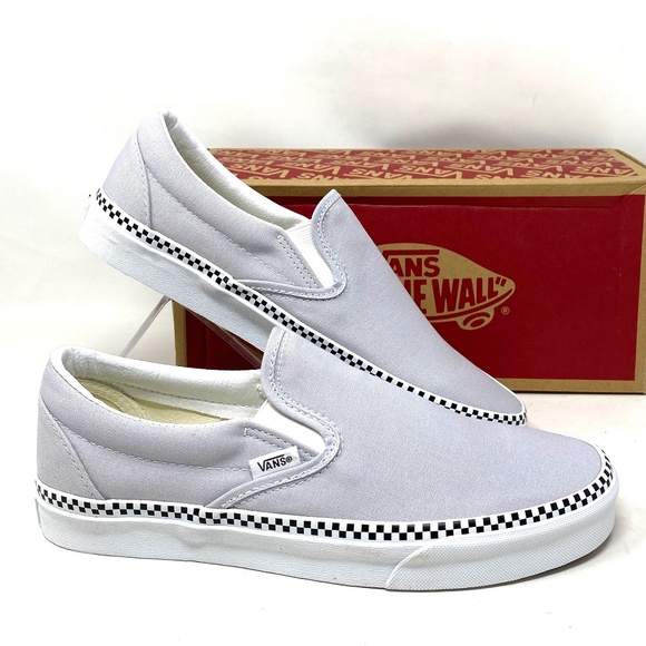 Vans Shoes - VANS Classic Slip On Check Gray Casual Shoes Canvas Women Size Skate VN000XG8UKX